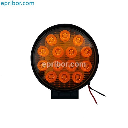 101.3738 оранж, 3 режима, круглый, 12-24В (КЭП)