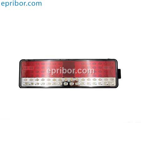 РУФС.09 левый (ан. 8512.3716-20) 24В` Фонарь задний светодиодный с боковым штекером полуовал,  К.З, МАЗ, прицепы, полуприцепы (КЭП)