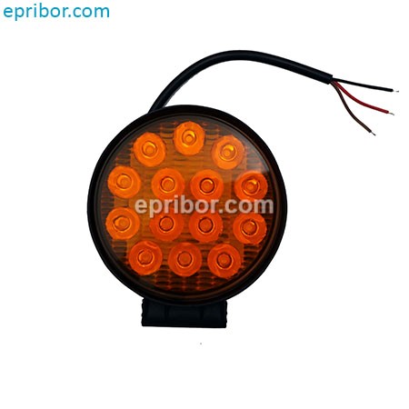 101.3738-01 оранж, 2 режима, круглый, 12-24В (КЭП)