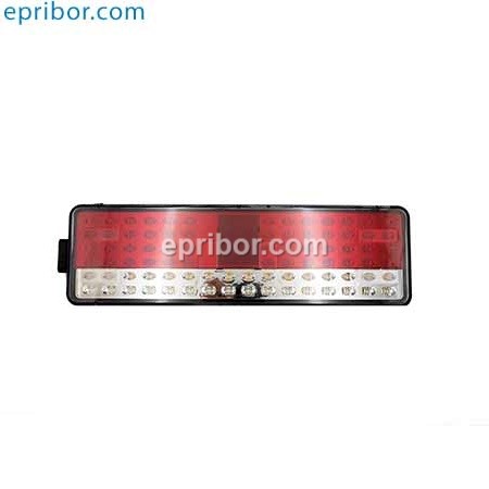 РУФС.09-01 правый (ан. 8512.3716-20) 24В` Фонарь задний светодиодный с боковым штекером полуовал,  К.З, МАЗ, прицепы, полуприцепы (КЭП)