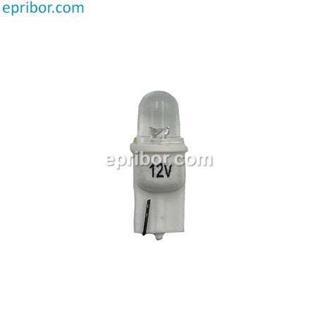 12V T10 1 led white (КЭП) 82006` Автолампа светодиодная (А12-5-2 ст.цок. W2.1x9.5d)