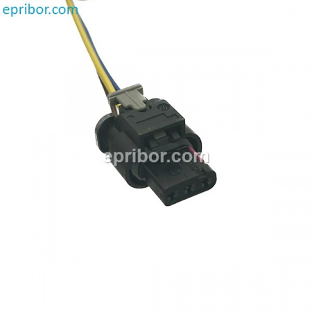 Разъём 1-1718644-1 AMP` розетка 3-х конт. MCON 1.2,  сдвижной фиксатор, с проводами++++